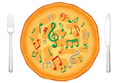 Our food are music3 clipart