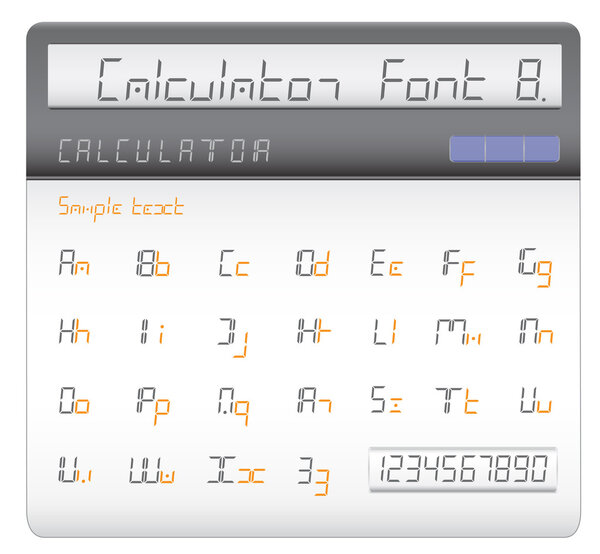 Шрифт калькулятора
