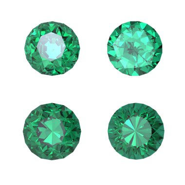 Round emerald clipart