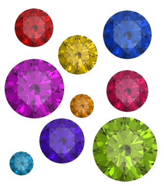 Collections of gems clipart