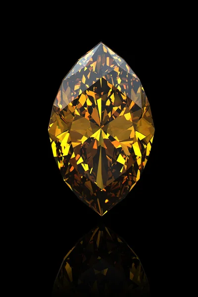 黄水晶。侯爵。珠宝首饰宝石 — 图库照片