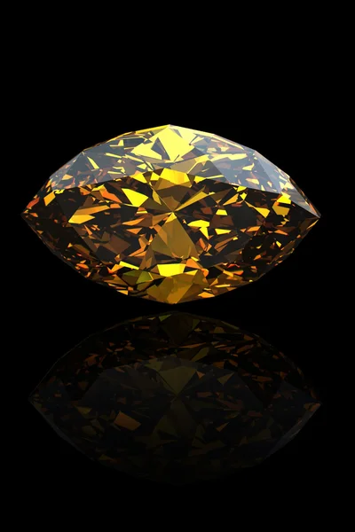 Citrín. markýz. šperky gems — Stock fotografie
