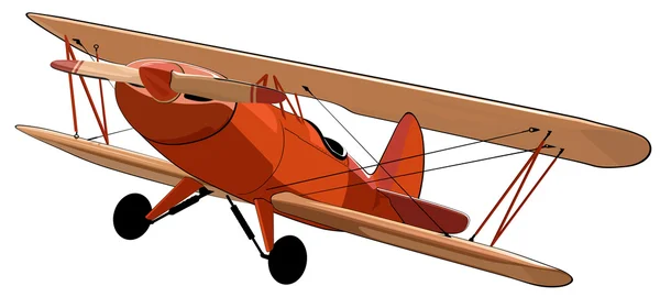 Biplane — Vector de stoc