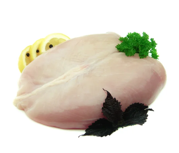 Kycklingfilé och kryddor — Stockfoto