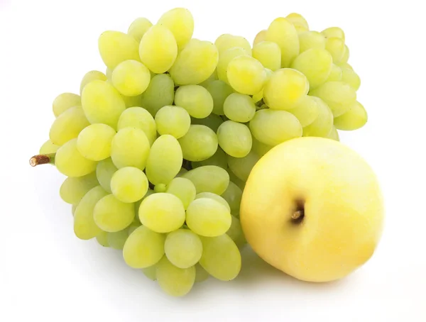 Manzana y uvas — Foto de Stock