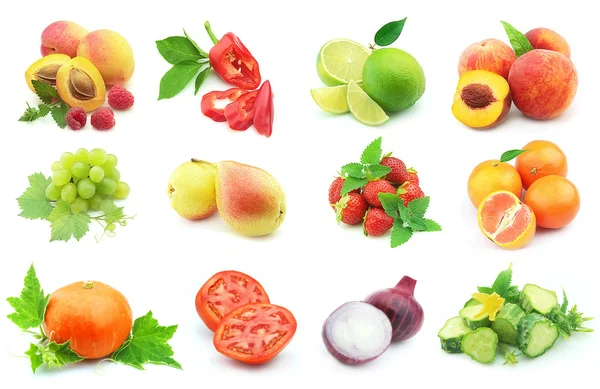 Zöldségek és gyümölcsök — Stock Fotó