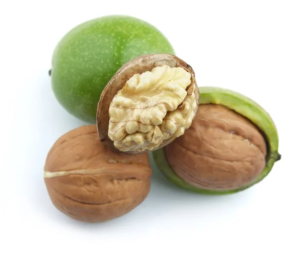 Young walnuts — Stock Photo, Image