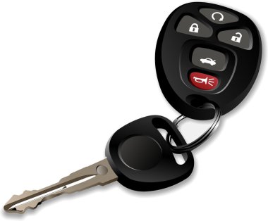 Car key with remote clipart