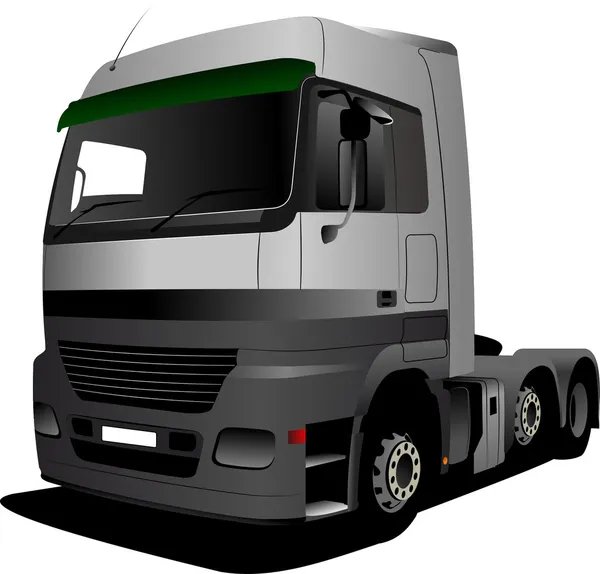 Illustrazione vettoriale di camion verde — Vettoriale Stock