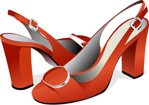 Sapatos de mulher de moda. Ilustração vetorial —  Vetores de Stock