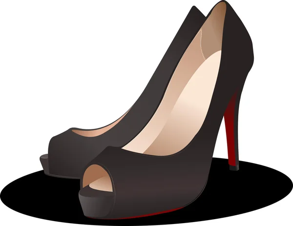 Модная женская обувь. Векторная иллюстрация — стоковый вектор