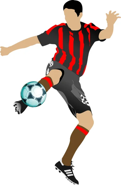 Joueurs de football — Image vectorielle