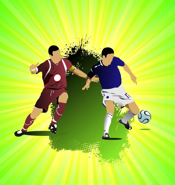 Grunge Banne de football — Image vectorielle
