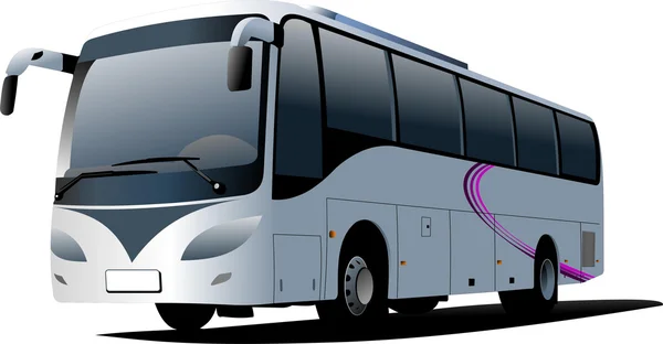 Bus bleu de la ville. Coach. — Image vectorielle