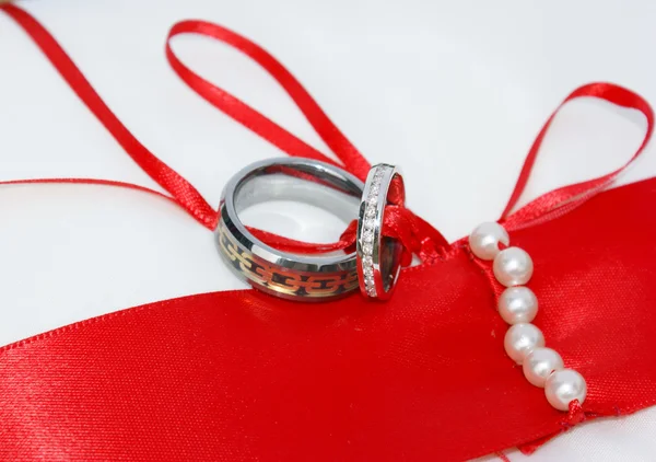 Svatební prsteny Royalty Free Stock Obrázky