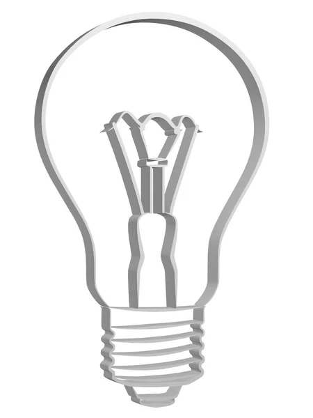 Лампа 3d — стоковое фото