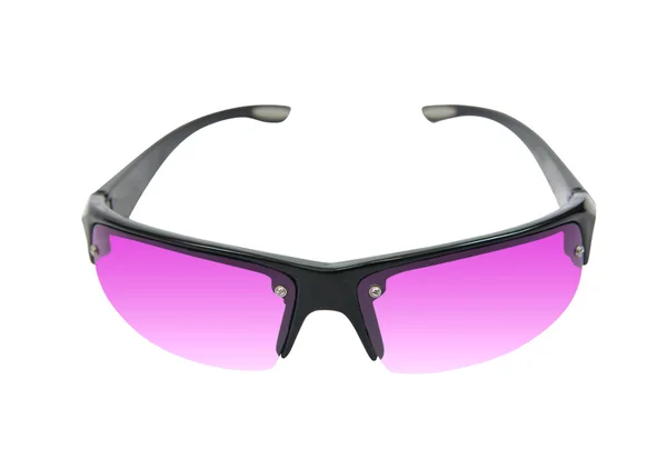 Розовые солнечные очки, изолированные на белом — стоковое фото