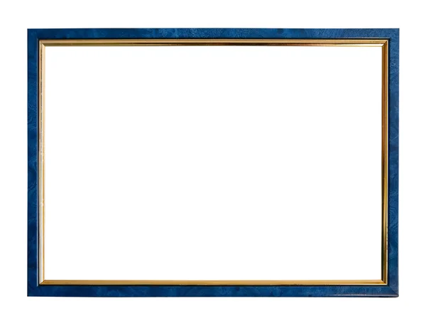 Thin blue picture frame — Stock Photo, Image