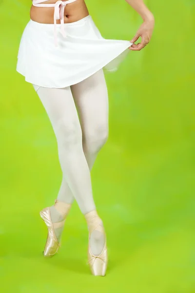 Bliska ballerinas nogi — Zdjęcie stockowe