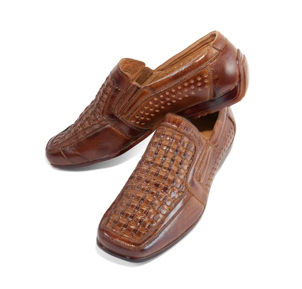Ізольовані коричневі туфлі — стокове фото