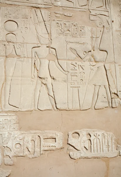 Wall in the Karnak Temple — Zdjęcie stockowe