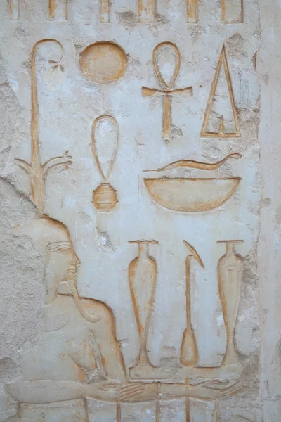 Ornamento no Templo Hatshepsut — Fotografia de Stock