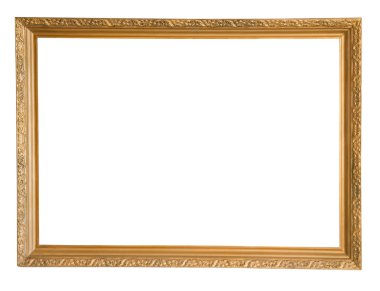 Gold picture frame clipart