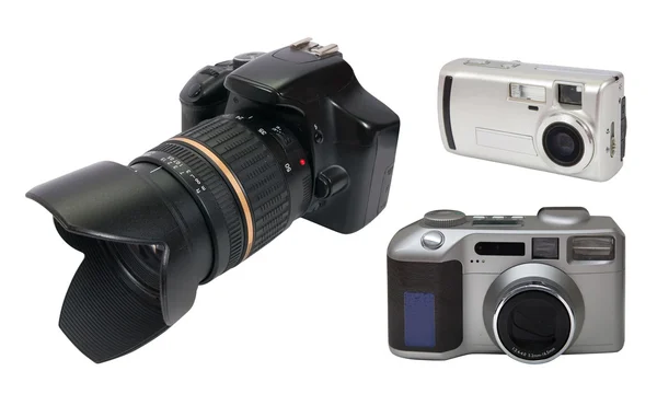 Set of digital photocameras — Stock Photo, Image
