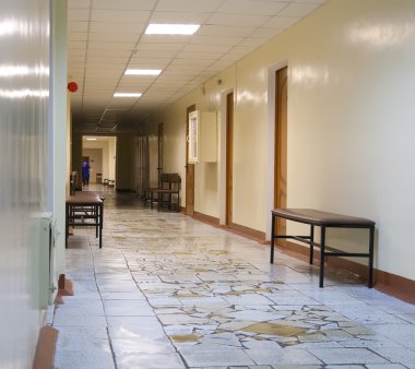 Corridor of hospital clipart