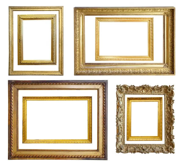 Set of Vintage gold picture frame — Stock Photo, Image