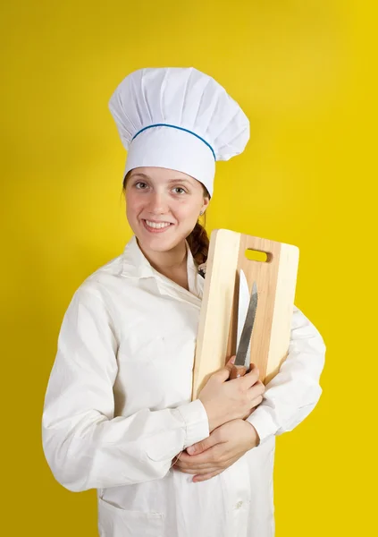 Kvinnliga kock — Stockfoto