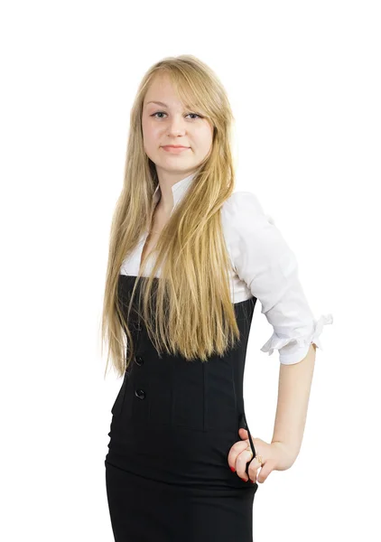Girl in business outfit — Stock Photo, Image