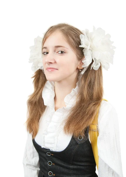 Portrait of schoolgirl — Stock Photo, Image