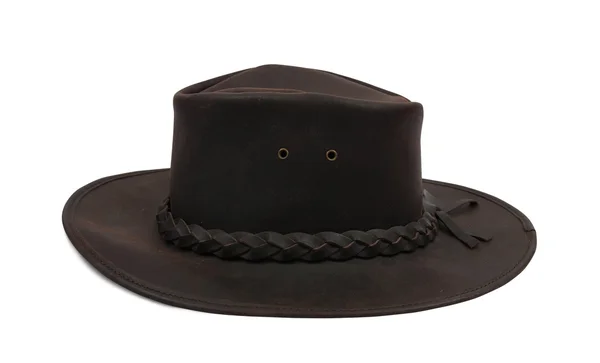 Deri kovboy şapkası — Stok fotoğraf