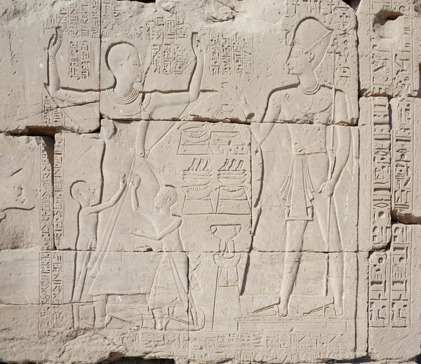 Pared en el templo de Karnak — Foto de Stock