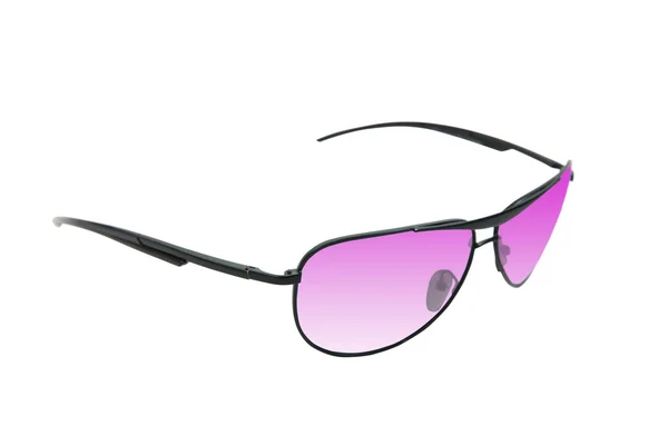 Óculos de sol rosa isolados em branco — Fotografia de Stock