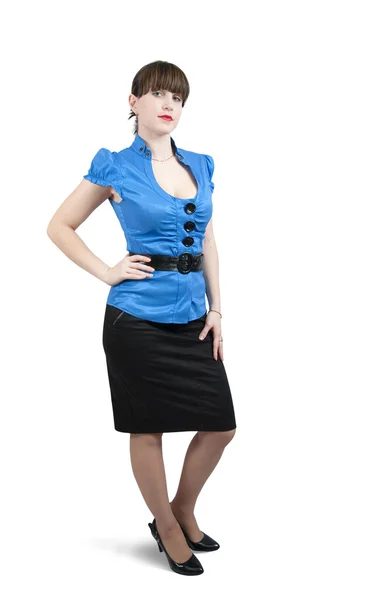 Beautiful girl in business outfit — Stock Photo, Image