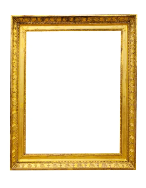 Izole klasik altın resim çerçevesi — Stok fotoğraf