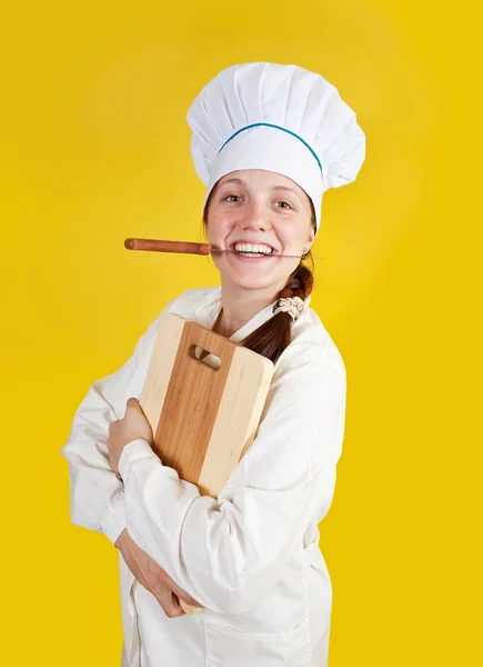 Kadın aşçı portresi — Stok fotoğraf