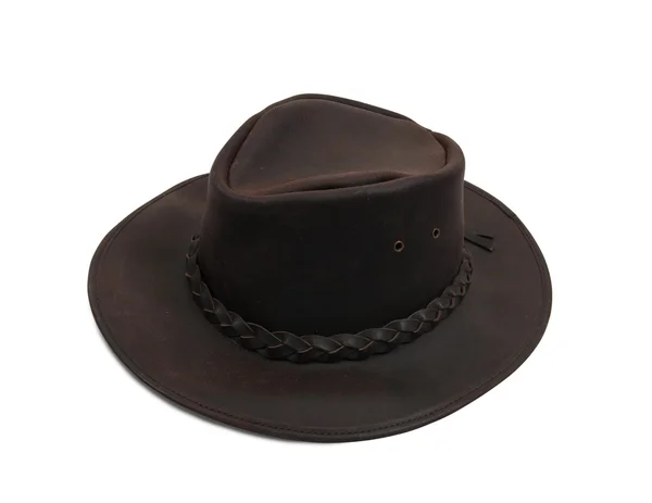 Deri kovboy şapkası — Stok fotoğraf