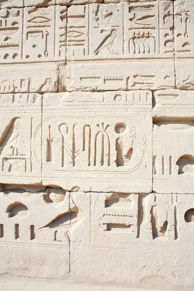 카르나크 신전에 있는 벽 — 스톡 사진