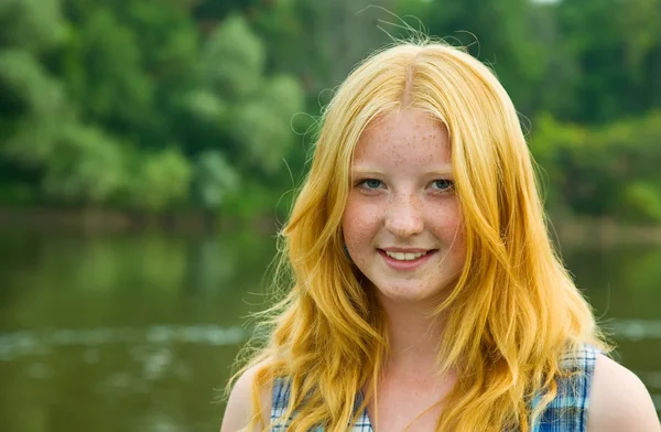 Red-haired teenager girl — Stock Photo, Image
