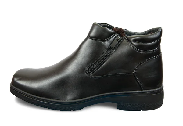 Black wintry boot — Stock Photo, Image