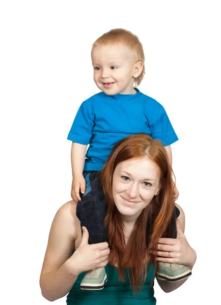 Madre con su hijo —  Fotos de Stock