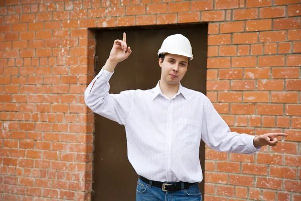 Trabalhador da construção masculino — Fotografia de Stock