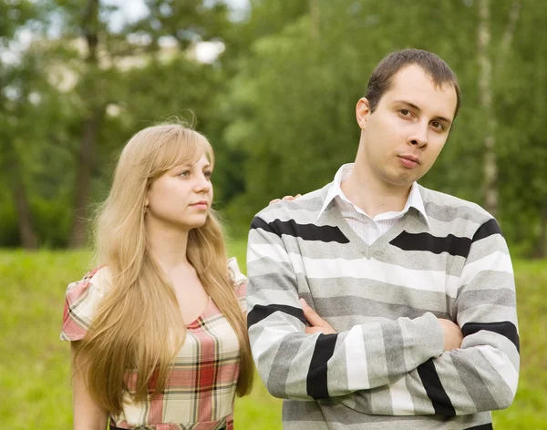 Couple having quarrel — Stock Photo, Image