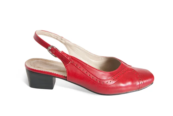 Κόκκινο γυναικείο παπούτσι — Φωτογραφία Αρχείου