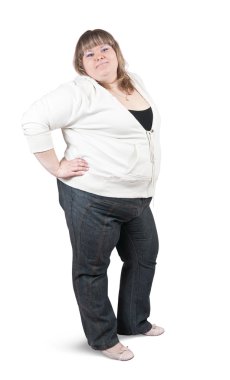 Large woman clipart