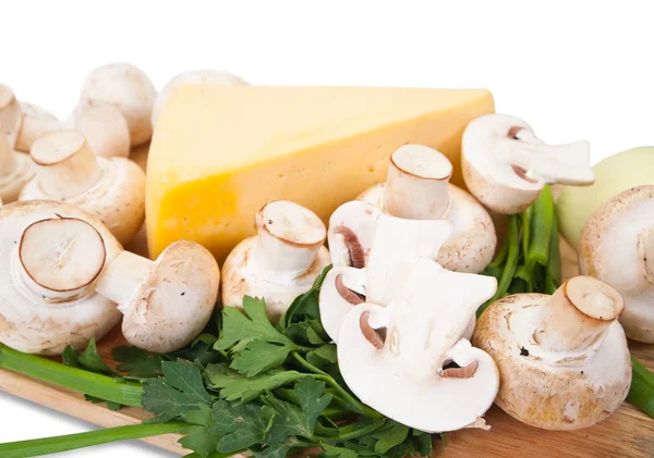 Mushroom with cheese — Stock Photo, Image