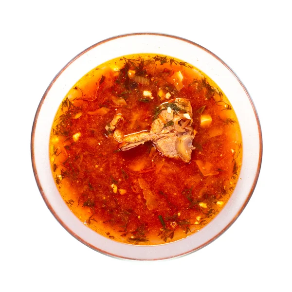 Cékla, káposzta leves — Stock Fotó
